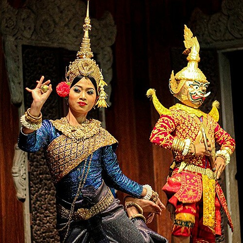 Apsara-Tänzer bei Aufführung in Phnom Penh in Kambodscha