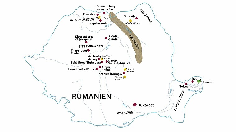 TARUK Rumänien Karte