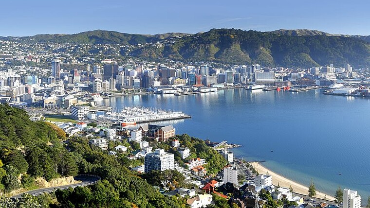 Panorama von Wellington, Neuseeland