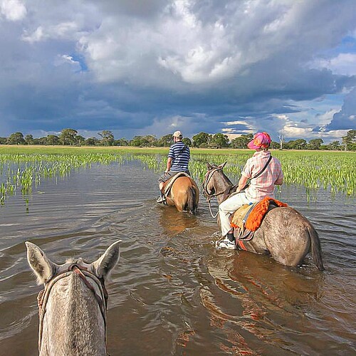 Brasilien Reise Reittour im Wasser