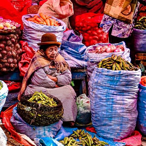 Gemuese Markt La Paz Bolivien Reise