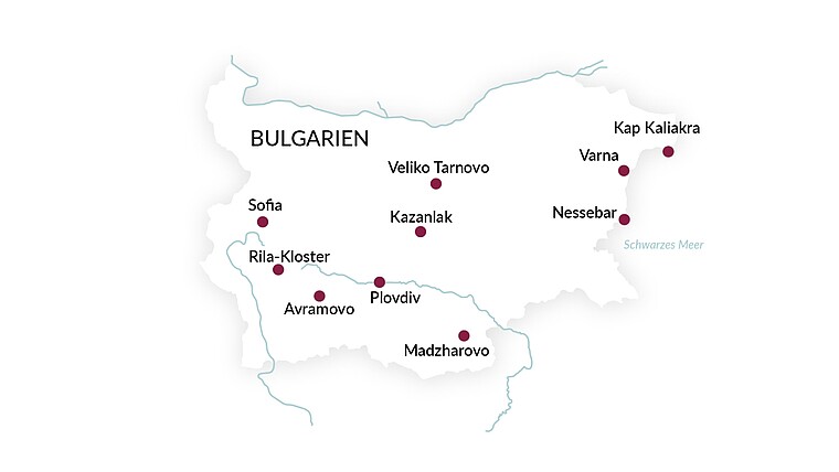 Karte Land & Leute von Bulgarien