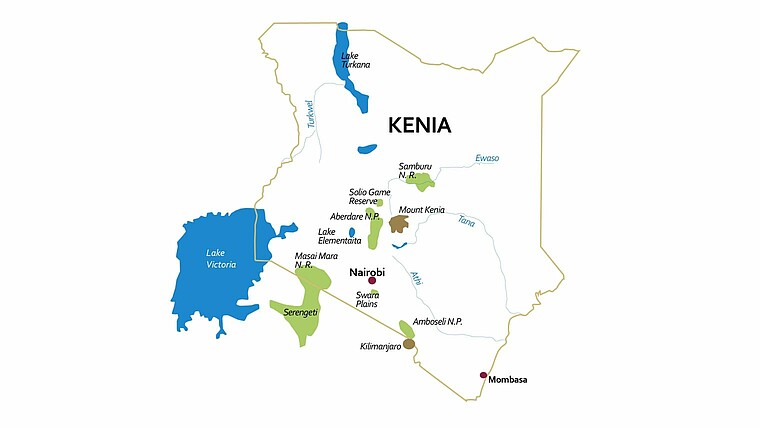 TARUK Kenia-Karte