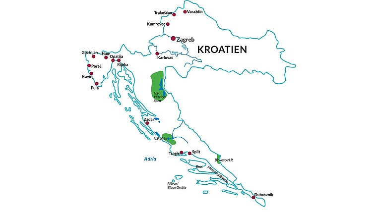 TARUK Kroatien Karte