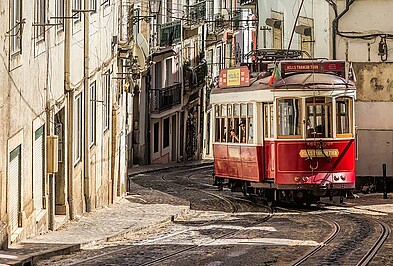 Lissabon Tram Portugal