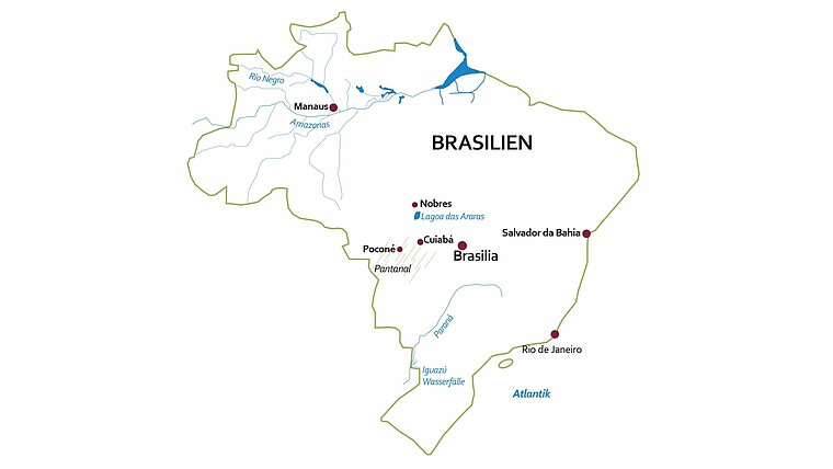 TARUK Brasilien-Karte