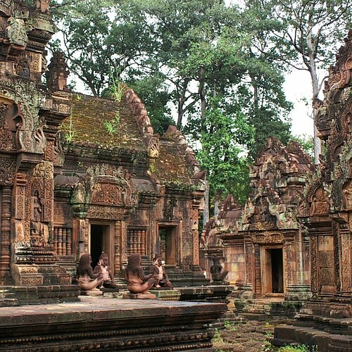 Tempel Banteay Srei in Angkor in Kambodscha