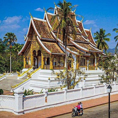 Kloster in der Königsstadt Luang Prabang in Laos.