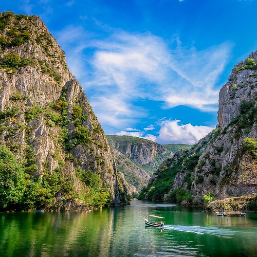 Matka Schlucht in Mazedonien.