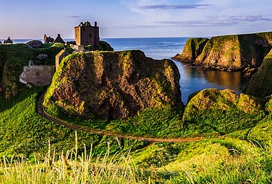 Braveheart Dunottar Castle Sonnenaufgang Schottland.