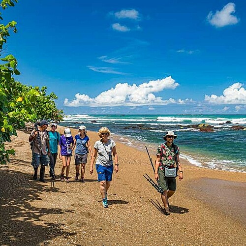 spazierende menschen strand corcovado costa rica Reise