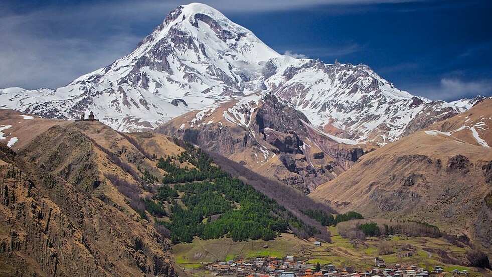 Kasbek Berg in Georgien