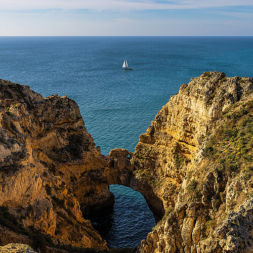 Algarve Segelboot Meer Portugal