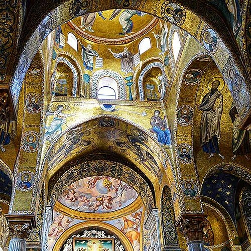 Cultura Grande Martoana Kirche Palermo Sizilien.