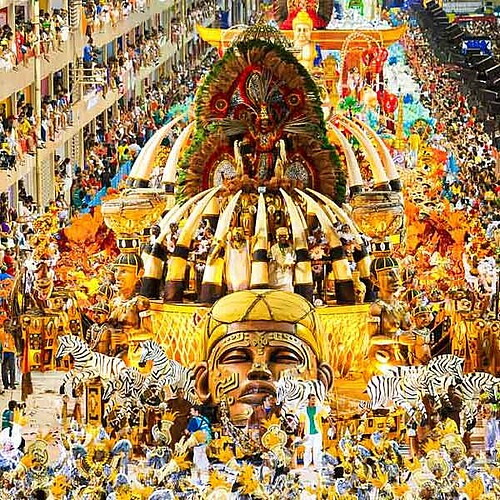 karneval umzug rio de janeiro brasilien reise