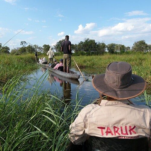 Mokoro im Okavango Delta in Bostwana