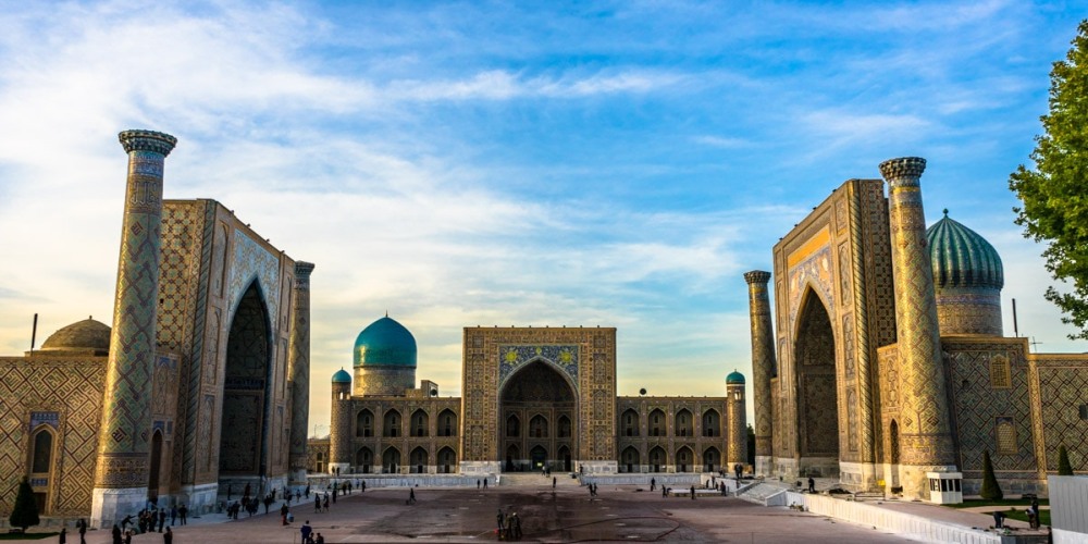 Registan in Samarkand in Usbekistan an der alten Seidenstraße
