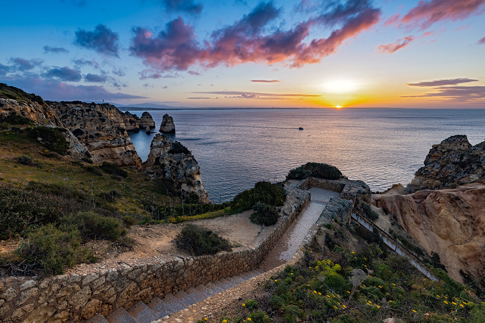 Sonnenaufgang Algarve Portugal