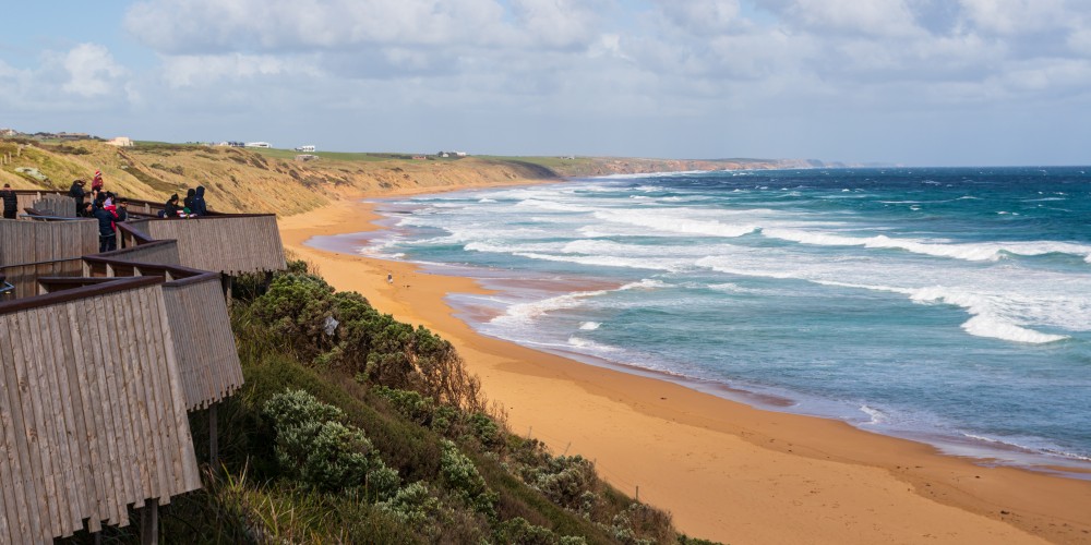 Logan's Beach bei Warrnambool an Australiens Great Ocean Road