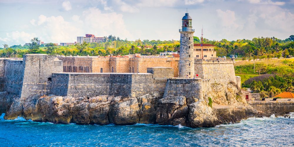 Castillo de los Tres Reyes Morro am Hafen von Havanna Kuba