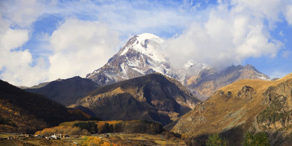 Gipfel Kasbek in Georgien