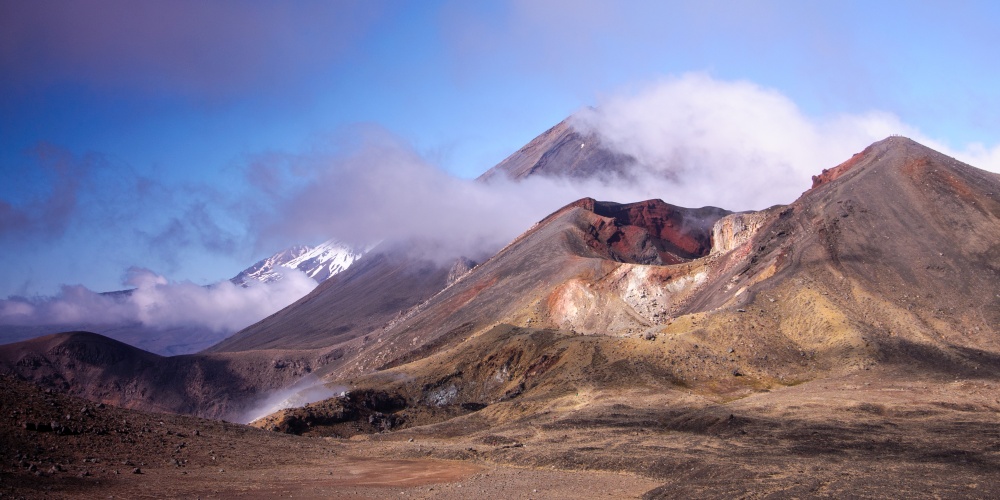 Vullkane im Tongaririo Nationalpark Neuseeland