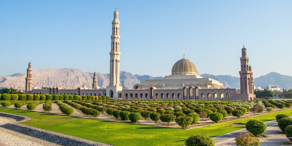 Sultan Qaboos Moschee in Muscat im Oman
