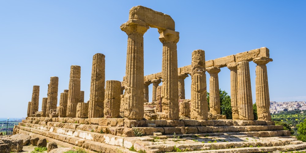 Tempel von Agrigento im Tal der Tempel auf Sizilien, Italien