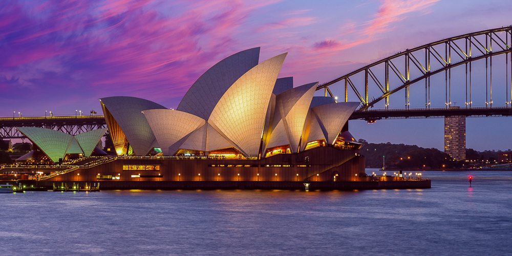 Sydney Opera House am Abend