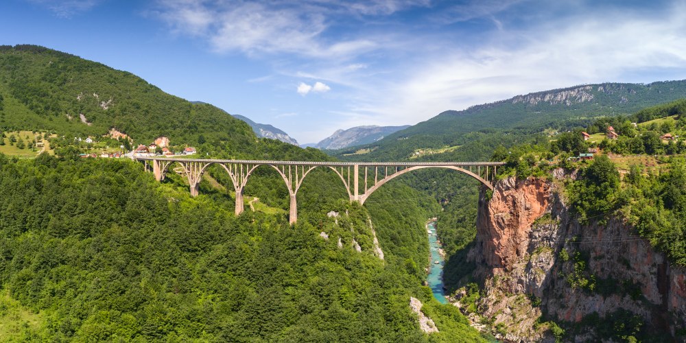 Tara Schlucht mit Durdevica-Tara Brücke