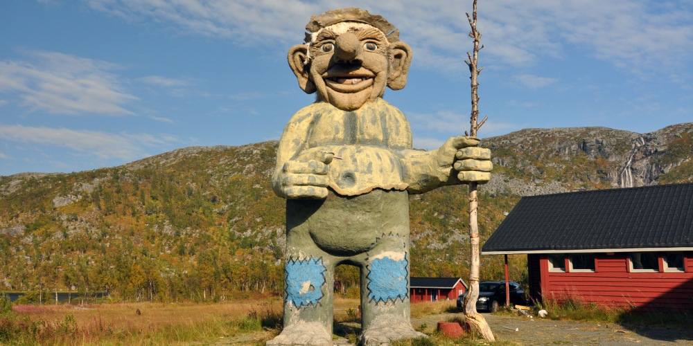 Figur von einem Troll in Norwegen