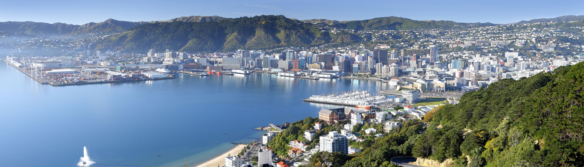 Wellington, die Hauptstadt Neuseelands