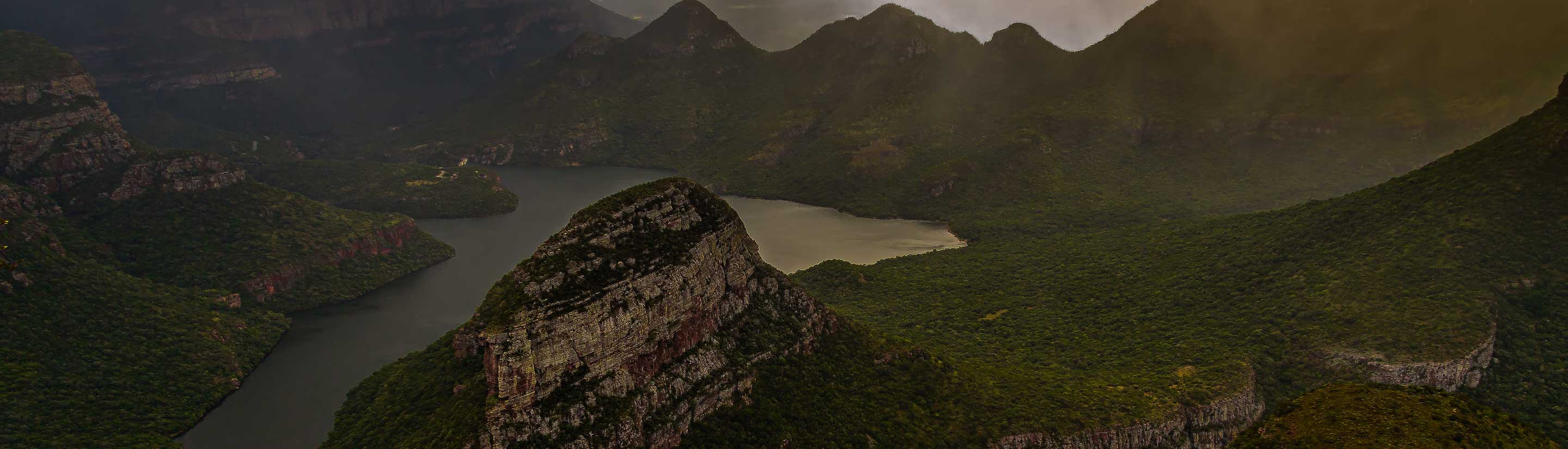 Panorama des Blyde Rievr Canyons in Südafrika.