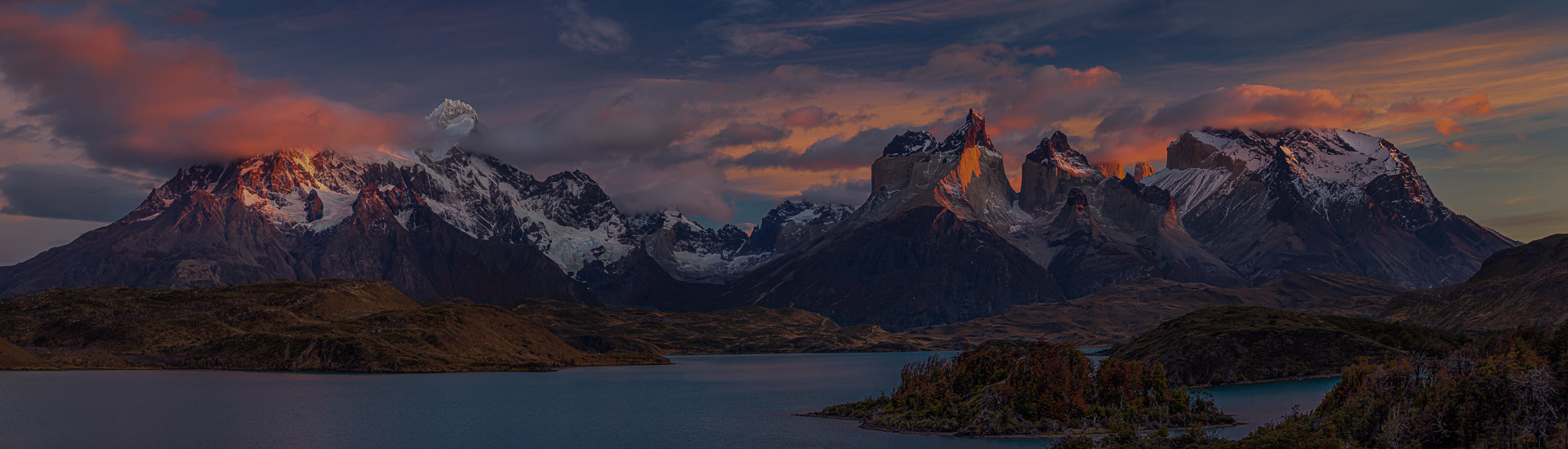 Chile Reise Andenpanorama Sonnenuntergang