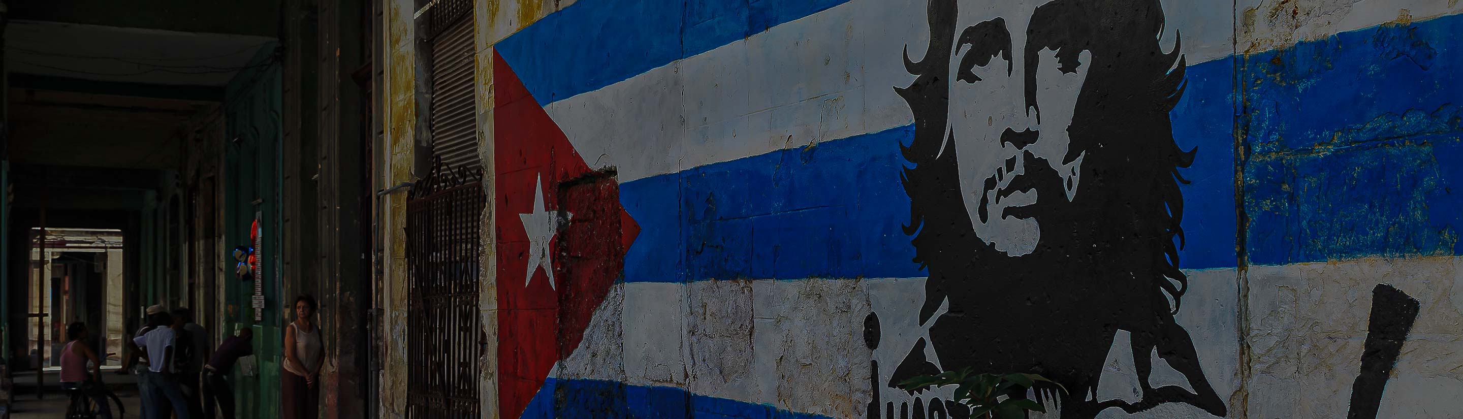 Zeichnung von Che Guevara an Wand in Havanna Kuba