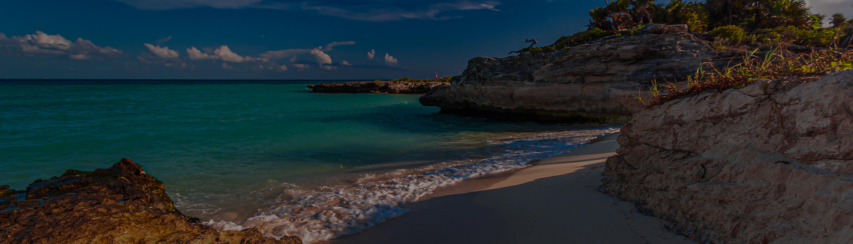 Karibikstrand in Playa del Carmen in Mexiko