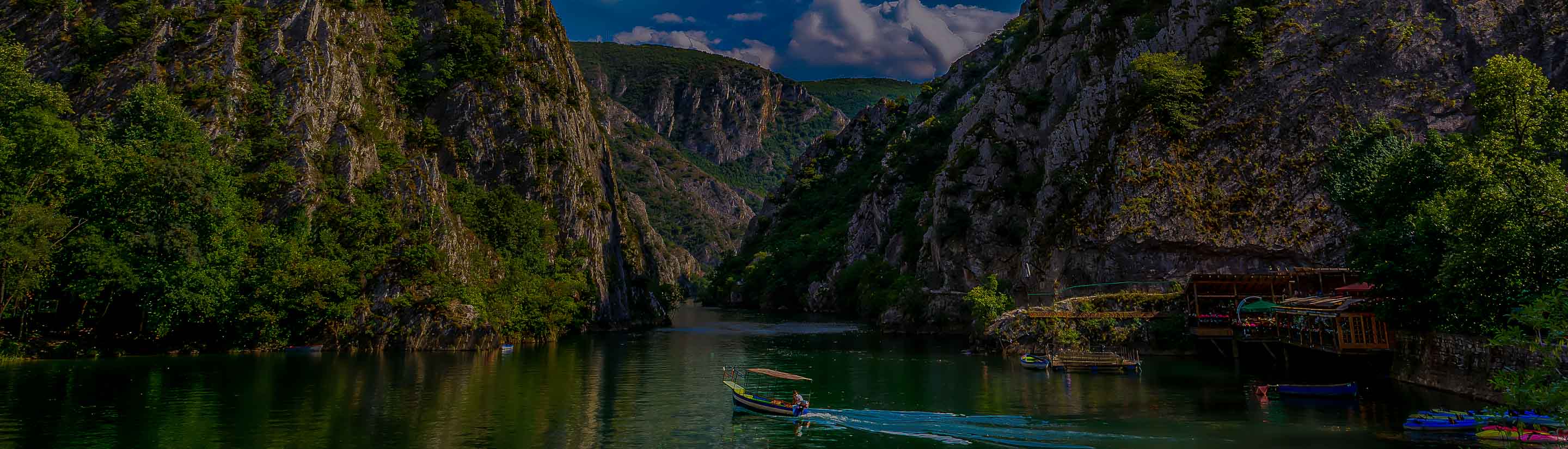 Matka Schlucht auf Balkan Reise durch Mazedonien.