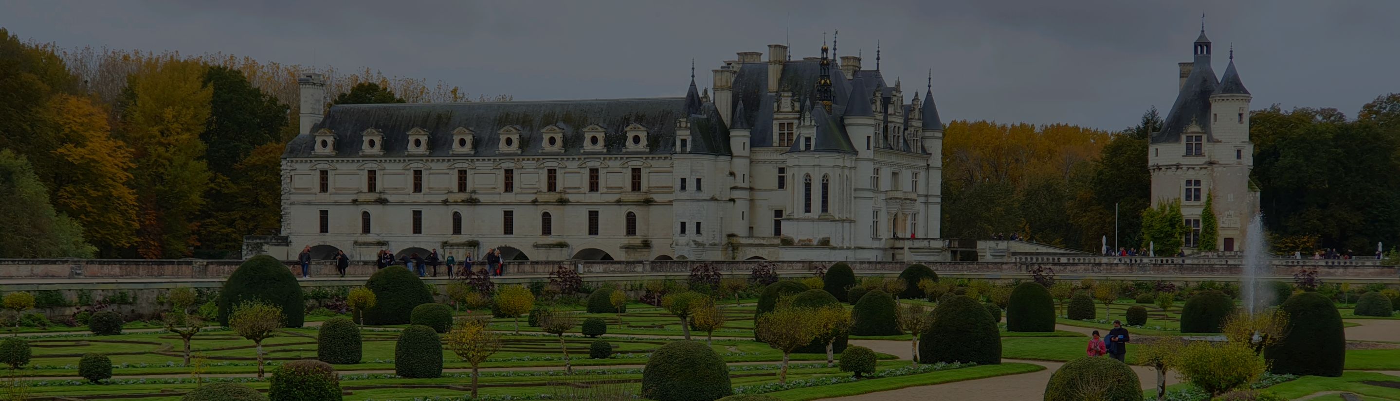 Chateau Chenonceau Schloss an der Loire in Frankreich