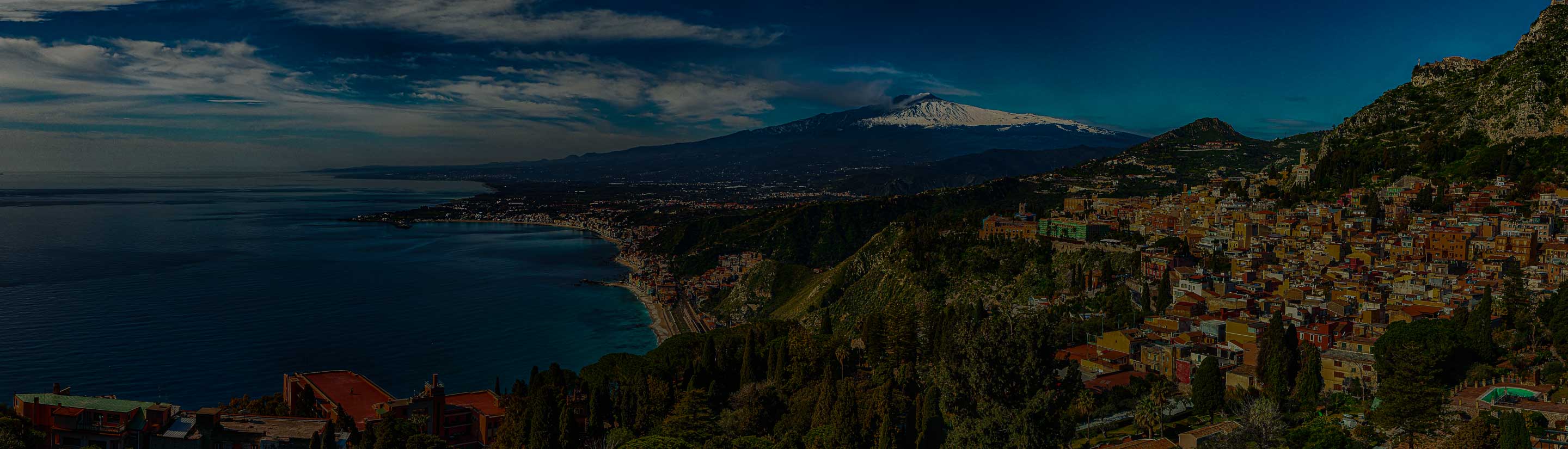 Sizilien Taormina Ätna Vulkan Meer